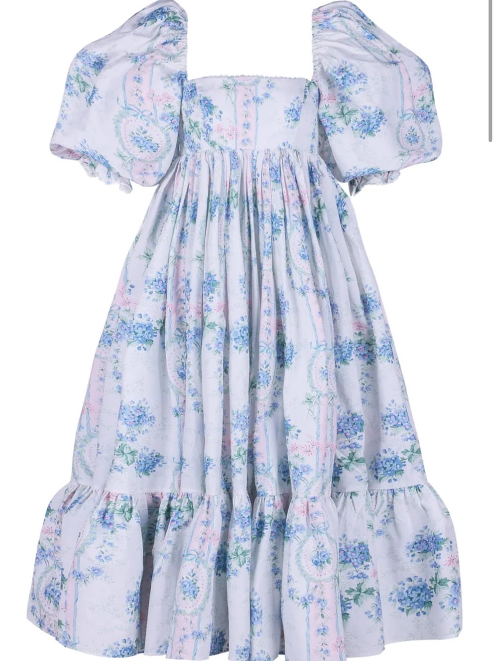 SELKIE La Belle Etoile Cotton French Puff Dress